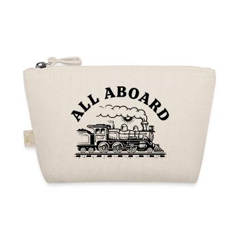 Locomotive à vapeur All Aboard Train Railway Banner - Trousse biologique - nature - Devant
