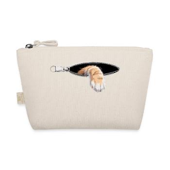 Cat Zipper Cat Mom Cat Cute Cats - Organic Pouch - nature - Front