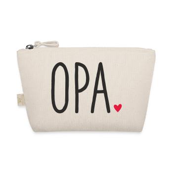 ❤️ Grand-père – Aimer le design de texte - Trousse biologique - nature - Devant