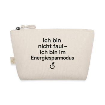 Ich bin im Energiesparmodus - Bio-Täschchen - Natur - Vorne