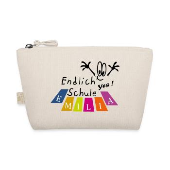 endlich Schule Emilia - Bio-Täschchen - Natur - Vorne