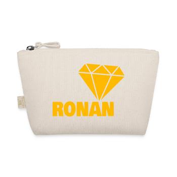 Ronan als Diamant - Bio-Täschchen - Natur - Vorne