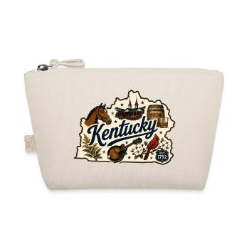 Vintage-Kentucky Bluegrass-Bourbon-Aufkleber - Bio-Täschchen - Natur - Vorne