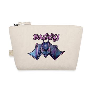 Batty Night Bat-Fledermaus-Illustration - Bio-Täschchen - Natur - Vorne