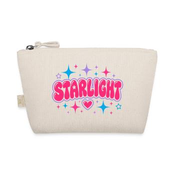 STARLIGHT Y2K Bubble Lettering - Retro 2000s Art - Organic Pouch - nature - Front