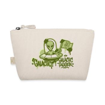 Alien Ufo Graffiti Graphic - Organic Pouch - nature - Front