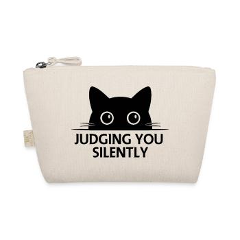 Dessin de la ligne de visage des chats noirs mignons - Trousse biologique - nature - Devant