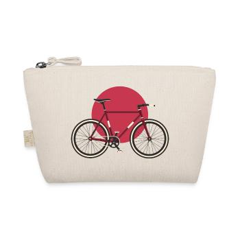 Fixie Fahrrad Japan Style Shirt - Bio-Täschchen - Natur - Vorne
