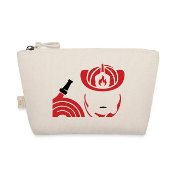Feuerwehrhelm Schlauch Icon - Bio-Täschchen - Natur - Vorne
