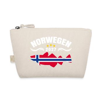 Dorsch Angeln Norwegen 2027 - Bio-Täschchen - Natur - Vorne