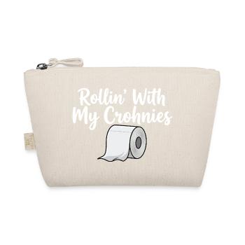 Rollin With My Crohnies – Crohns-Bewusstsein IBD - Bio-Täschchen - Natur - Vorne