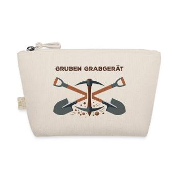 Gruben Grabgerät Bergbau Emblem - Bio-Täschchen - Natur - Vorne