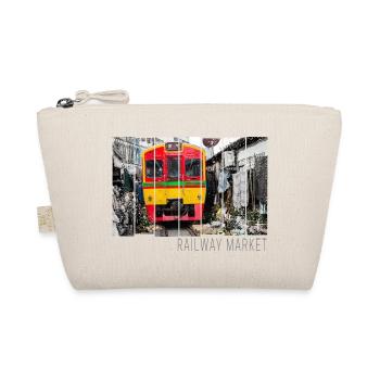 Railway Market Mae Klong in Thailand Souvenir - Bio-Täschchen - Natur - Vorne