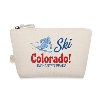 Retro Ski Colorado Unerforschte Gipfel - Bio-Täschchen - Natur - Vorne