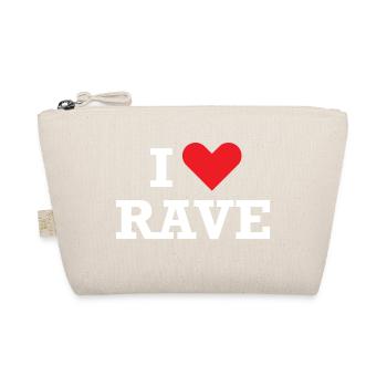 Ich liebe Rave - Bio-Täschchen - Natur - Vorne