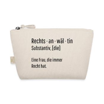 Rechtsanwältin Substantiv Definition Geschenk - Bio-Täschchen - Natur - Vorne