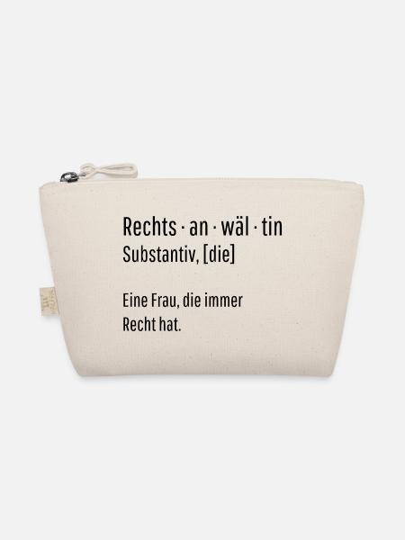 Rechtsanwältin Substantiv Definition Geschenk - Bio-Täschchen - Natur