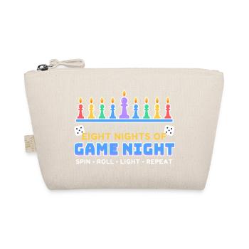 Acht Nächte Spielabend Hanukkah Brettspiel - Bio-Täschchen - Natur - Vorne