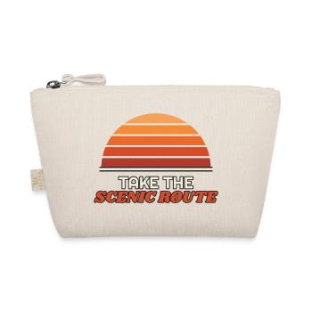 Take the Scenic Route – Retro Sonnenuntergang - Bio-Täschchen - Natur - Vorne