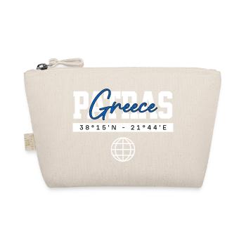 Patras Griechenland Koordinaten Reise Souvenir - Bio-Täschchen - Natur - Vorne