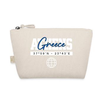 Athen Griechenland Koordinaten Reise Souvenir - Bio-Täschchen - Natur - Vorne