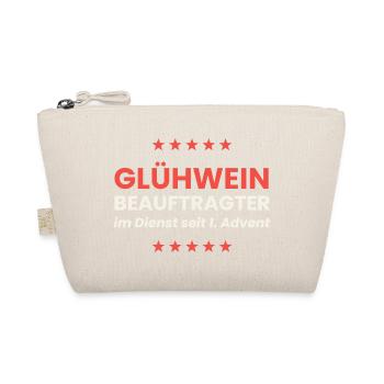Glühwein Beauftragter Shirt Weihnachtsmarkt Spruch - Bio-Täschchen - Natur - Vorne