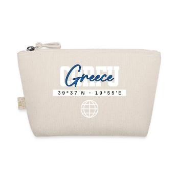 Korfu Griechenland Koordinaten Reise Souvenir - Bio-Täschchen - Natur - Vorne