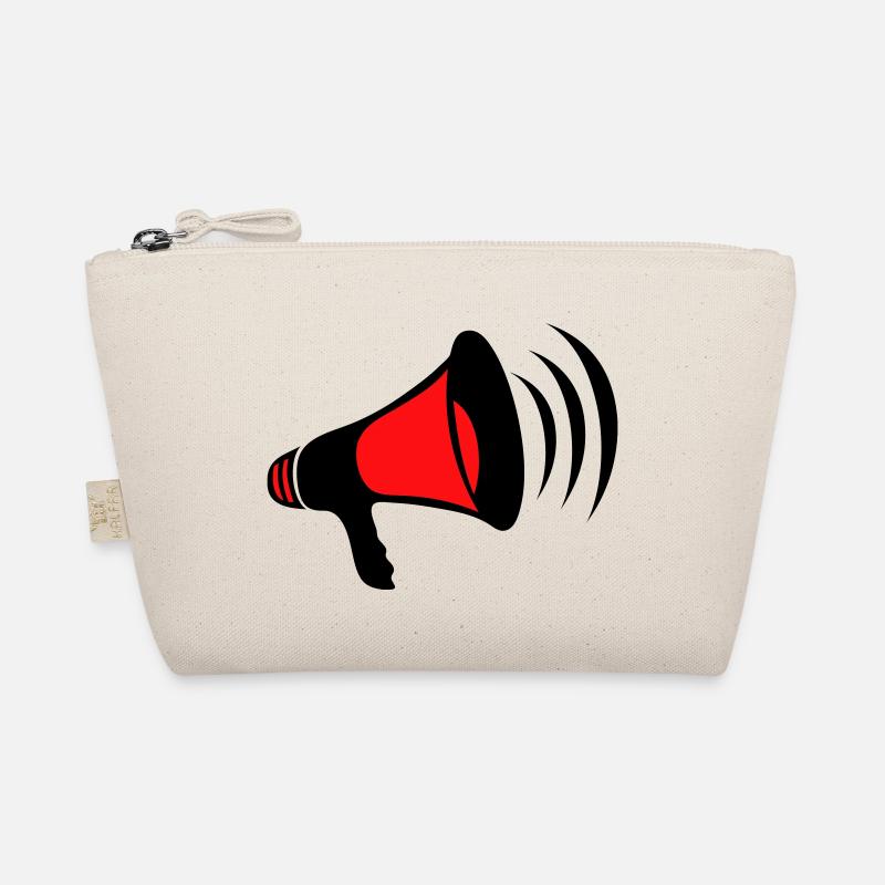 mega, megaphone, megaphone, demonstrate, call, cry Organic Pouch