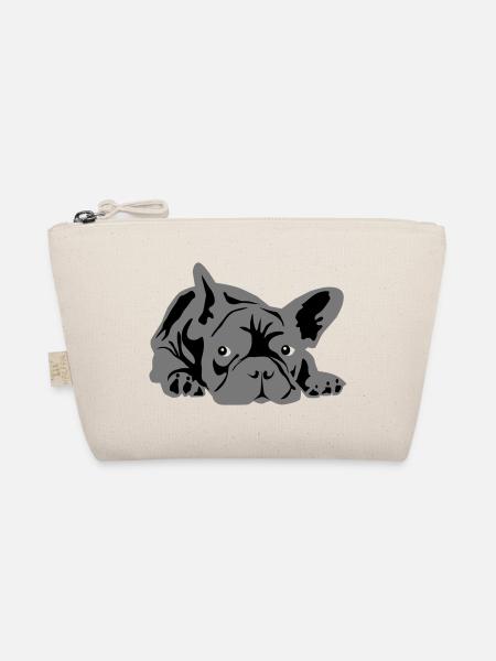 bouledogue français 2 couleurs - Trousse biologique - nature - Devant