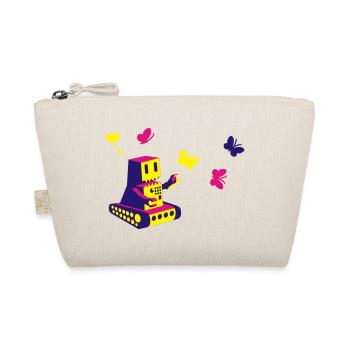 robot loves butterflies - Organic Pouch - nature - Front