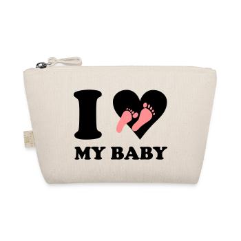 I love my baby - Bio-Täschchen - Natur - Vorne