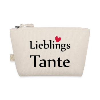 Lieblings Tante mit Herz - Bio-Täschchen - Natur - Vorne