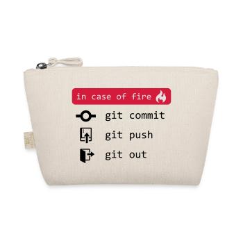 in case of fire - git out - Bio-Täschchen - Natur - Vorne