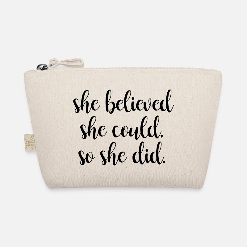 Sie glaubte sie konnte, so tat sie Bio-Täschchen