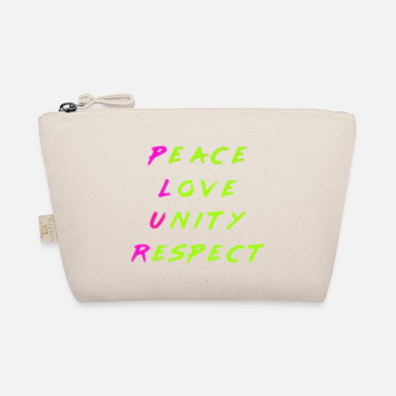 Peace Love Unity Plur PLUR Marker Combo - Bio-Täschchen - Natur