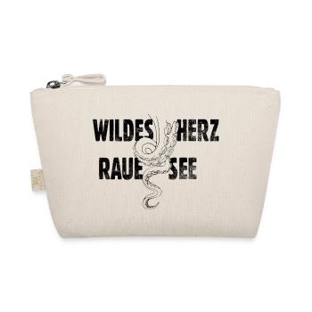 Wildes Herz - Bio-Täschchen - Natur - Vorne