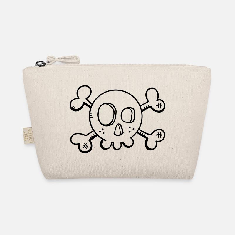 Drôle de crâne de mort - Crâne de mort - Skull - Pirate Trousse biologique