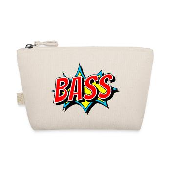 BASS als Comic Knall - Bass muss eben laut - Bio-Täschchen - Natur - Vorne