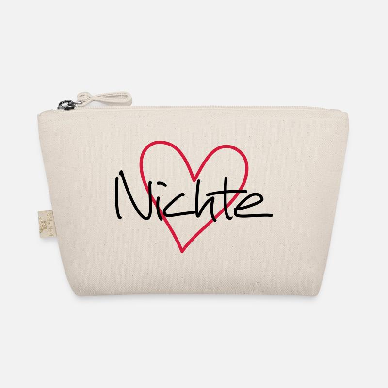 Nichte Herz Geschenk Geschenkidee Partnerlook Bio-Täschchen
