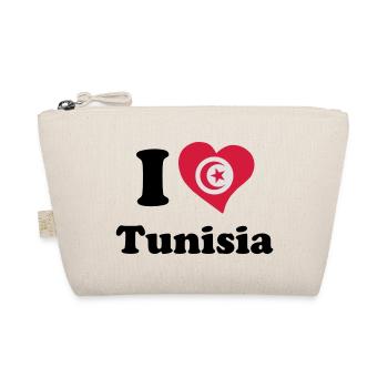 I love Tunisia - Ich liebe Tunesien - Bio-Täschchen - Natur - Vorne