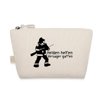 Helden vs Versager Feuerwehr Gaffer Geschenk - Bio-Täschchen - Natur - Vorne
