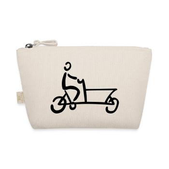 Lastenrad Bakfiets Fahrrad - Bio-Täschchen - Natur - Vorne