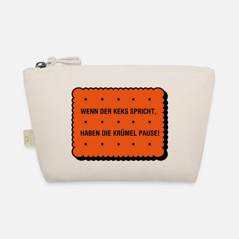 Wenn der Keks spricht Sprüche Design Bio-Täschchen