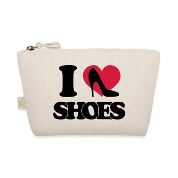 I love shoes - Organic Pouch - nature - Front
