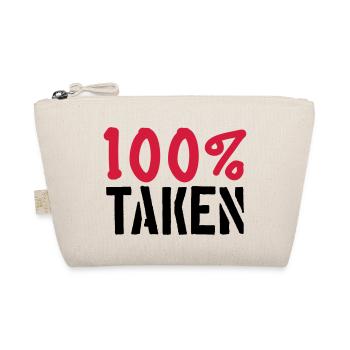 100 percent taken forgive love in love couple pae - Organic Pouch - nature - Front