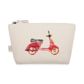 Scooter rétro – Dessin abstrait en gribouillis - Trousse biologique - nature - Devant