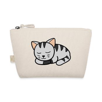 Sleeping Kitten - Organic Pouch - nature - Front