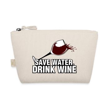 Save water drink wine - Bio-Täschchen - Natur - Vorne