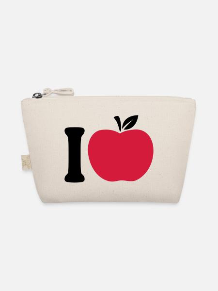 I Love Apple - Organic Pouch - nature - Front