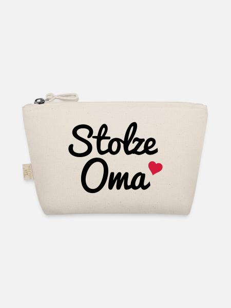 Stolze Oma - Bio-Täschchen - Natur - Vorne